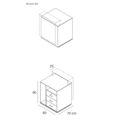 Comptoir de caisse et d'accueil Working à composer et entièrement personnalisable pour l'agencement de boutique