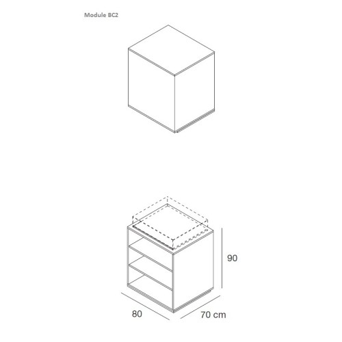 Comptoir de caisse et d'accueil Working à composer et entièrement personnalisable pour l'agencement de boutique