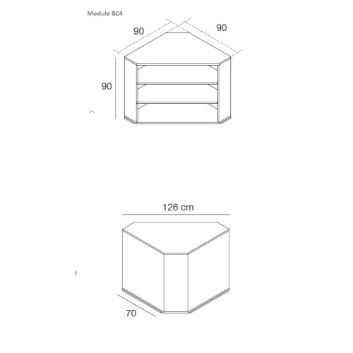 Comptoir de caisse et d'accueil Working à composer et entièrement personnalisable pour l'agencement de boutique