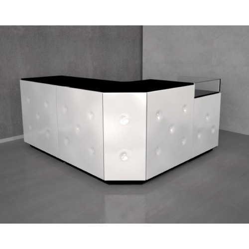 Comptoir de caisse et d'accueil à composer pour agencement de commerce, boutique, bureau, magasin Store 