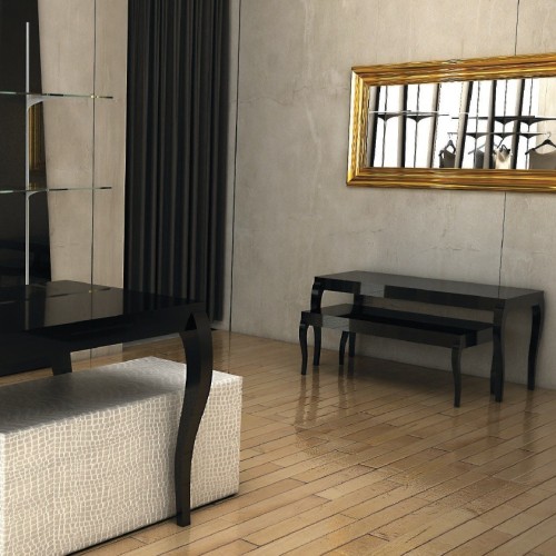 Table d'exposition L.120 ou 80 cm, mobilier professionnel pour agencement et équipement de magasin, tables d'exposition, table m