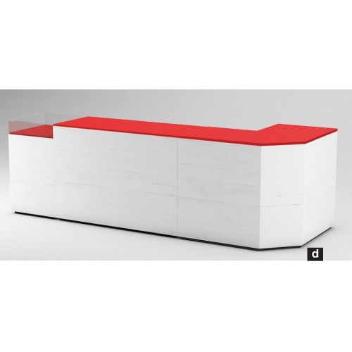 Comptoir de caisse et d'accueil à composer pour agencement de commerce, boutique, bureau, magasin Store 