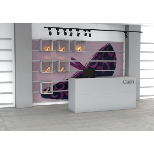 Agencement magasin L 111 meubles pour equipement de magasin design et modulable. Pour boutique de vetements, chaussures, vins, 