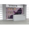 Agencement magasin L 111 meubles pour equipement de magasin design et modulable. Pour boutique de vetements, chaussures, vins, 