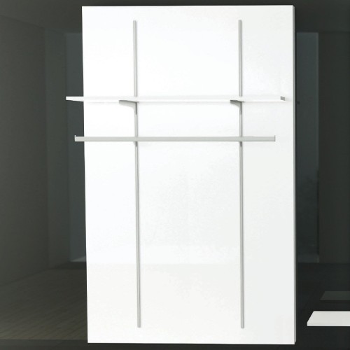 Panneau mural avec crémaillère pour agencement de magasin, équipement boutique, aménagement commerce. mobilier professionnel pou