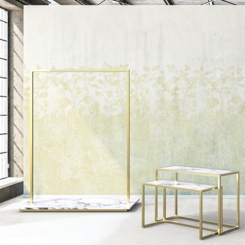 Portant laiton pour agencement de magasin, portant vetement doré 