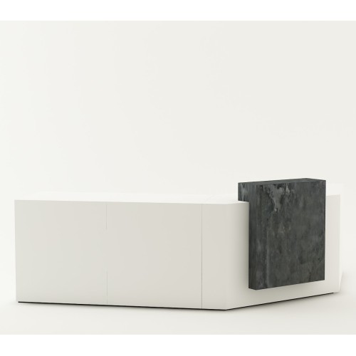 Comptoir de caisse et d'accueil Working à composer et entièrement personnalisable pour l'agencement de boutique