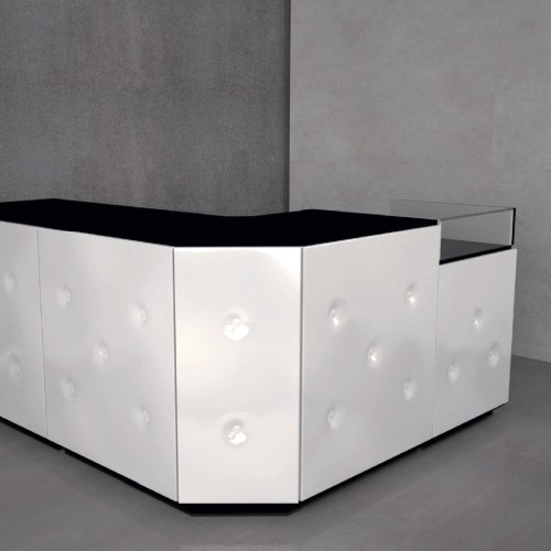 Comptoir de caisse et d'accueil à composer pour agencement de commerce, boutique, bureau, magasin Store 