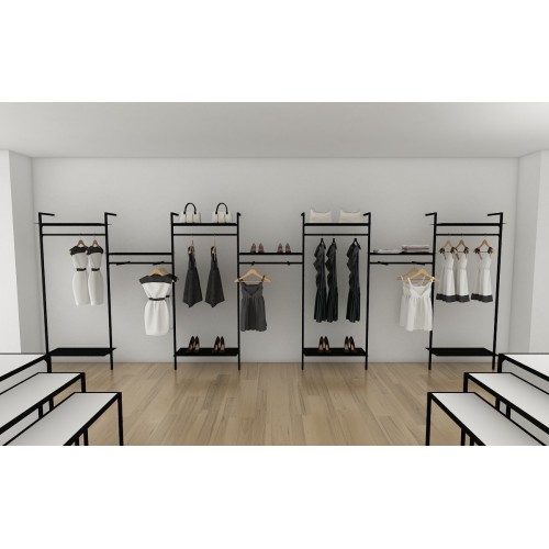 Montant mural Retail Design pour agencement de boutique, agencement de salon de coiffure, agencement magasin de chaussures, agen