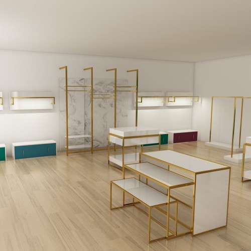 Etagère bois L.87 cm Agencement mural Retail Design