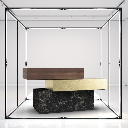 Comptoir de caisse METEORE 2 & 3 à personnaliser. Une autre idée de l'agencement de magasin