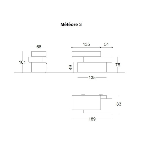 Comptoir de caisse METEORE 2 & 3 à personnaliser. Une autre idée de l'agencement de magasin