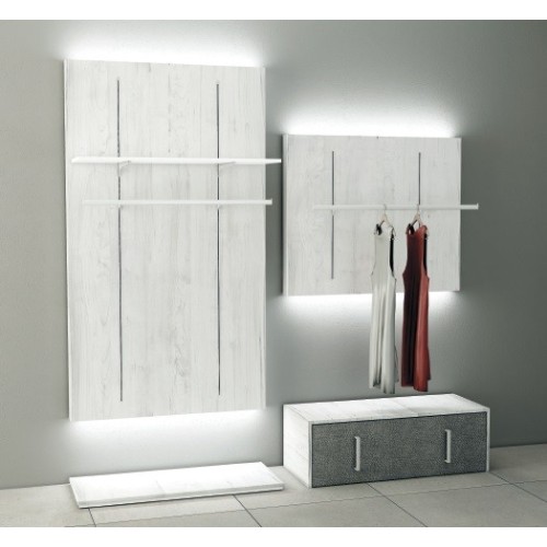 Panneau agencement magasin L3 - 120 x 100, mobilier professionnel, panneau avec crémaillère pour l'équipement de magasin 
