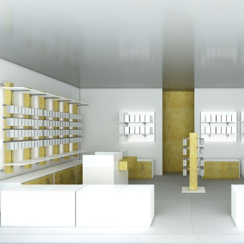 Panneau agencement magasin L3 - 120 x 100, mobilier professionnel, panneau avec crémaillère pour l'équipement de magasin 