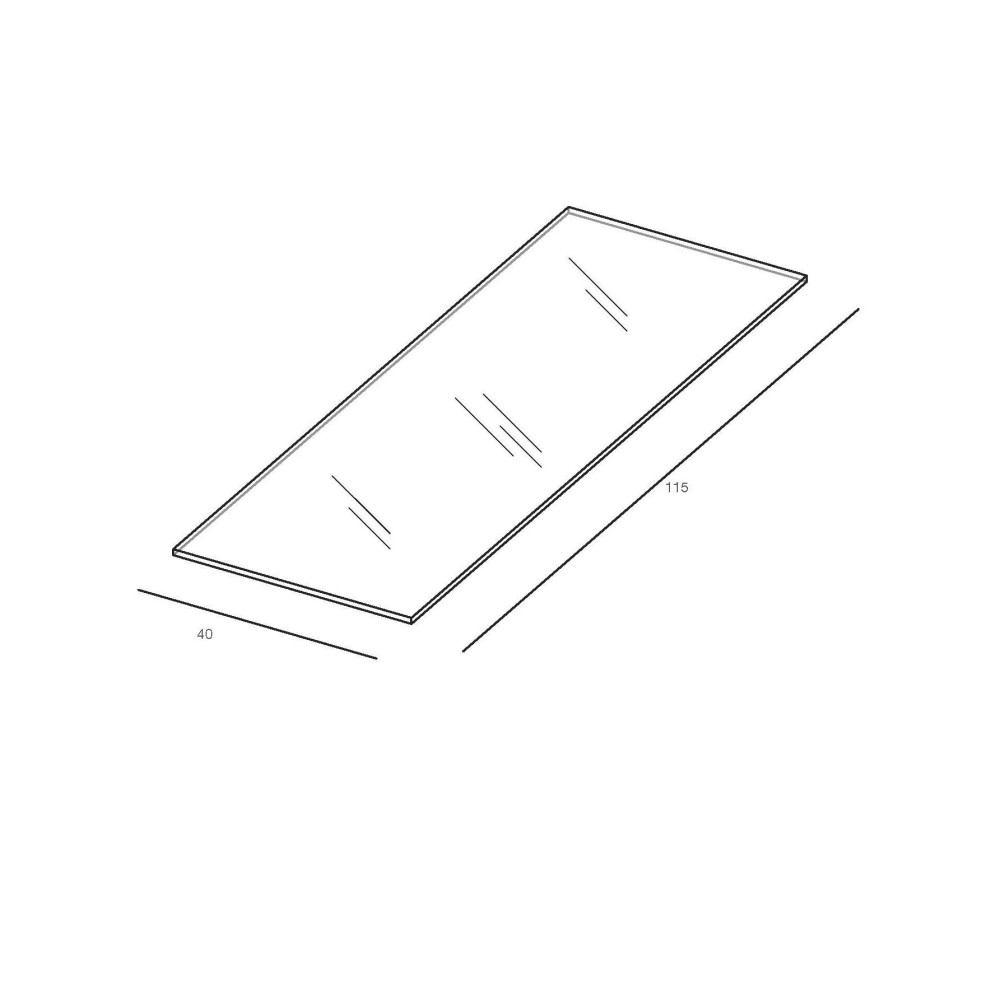Panneau Verre Trempé 80x30 Cm Pour étagère - Transparent, 8 Mm, Supporte 15 Kg, Facile à Nettoyer