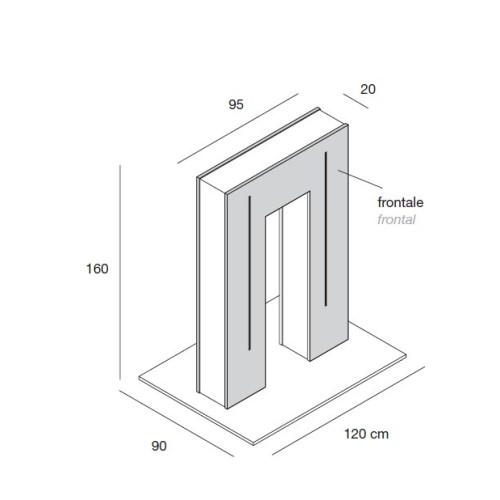 Gondole double face avec Crémaillère L3