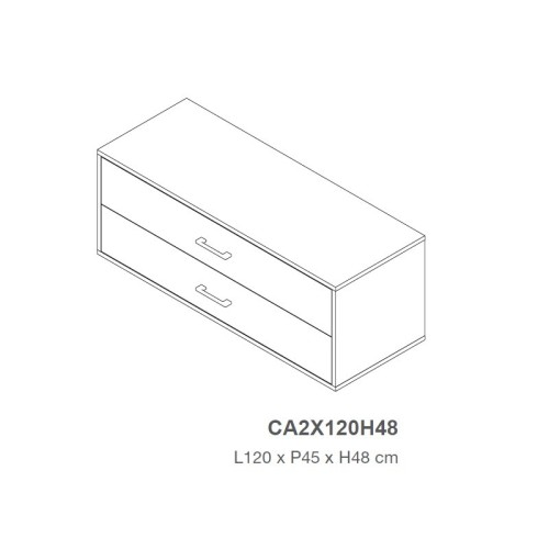 Meuble rangement CA2 L.60 / 90 / 120 cm