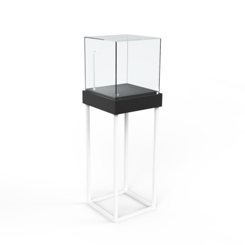 Vitrine en verre POP UP TEC1, vitrine bijoux professionnel pour l'équipement de magasin. Vitrine d'exposition.