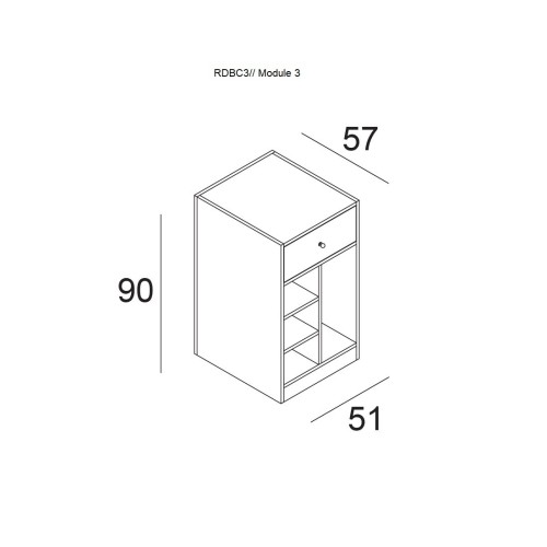 Module pour aménagement de Comptoir caisse, comptoir d'accueil, comptoir magasin Retail Design