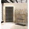 Portant avec crémaillère. Portant évolutif et modulable au design soigné. Mobilier professionnel pour l'agencement de magasin