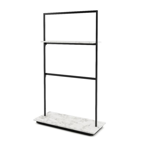 Portant avec crémaillère. Portant évolutif et modulable au design soigné. Mobilier professionnel pour l'agencement de magasin