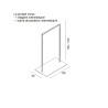 Portant avec crémaillère. Portant évolutif et modulable au design soigné. Mobilier professionnel pour l'agencement de magasin