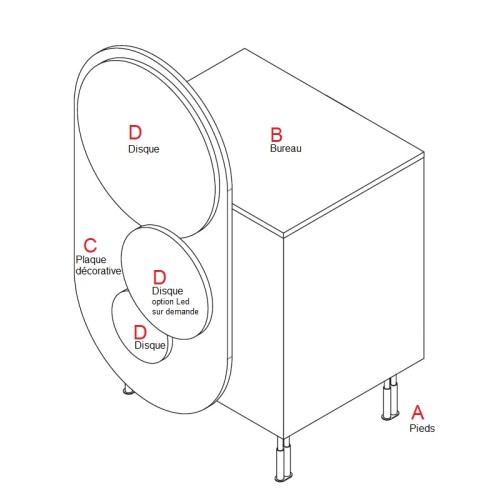 Comptoir boutique, comptoir magasin pour magasin de vetement, institut de beauté.