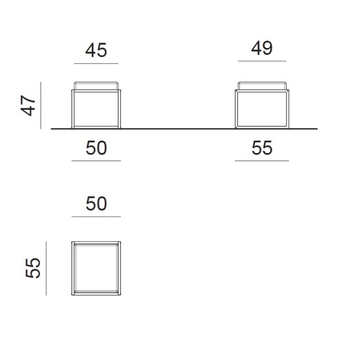 Assise pour cabine d'essayage et espace essayage. Mobilier professionnel pour agencement de magasin