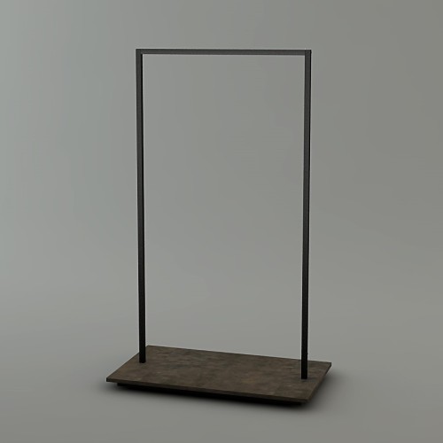 Portant laiton pour agencement de magasin, portant vetement doré grand hauteur