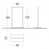 dimensions Portant vêtement Bois et Métal Retail Design pour un agencement de magasin Design