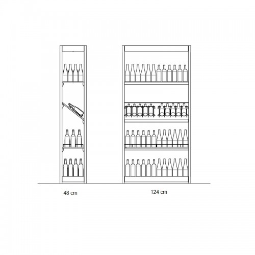 Mobilier professionnel pour caviste, hotel, bar, restaurant, épicerie fine. Aménagement Cave à Vin.