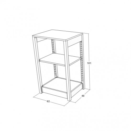 Ilot central centrale cave à vin en bois et métal. Ilot central professionnel pour exposition de bouteilles de vin.